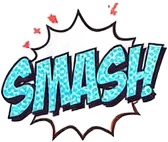 a comic book cover with the word smash.jpg